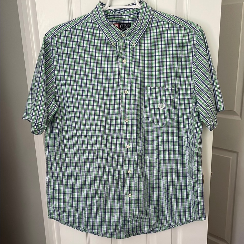 Chaps Seersucker Plaid Shirt
